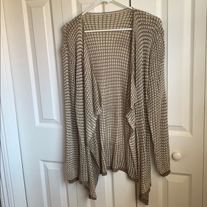 Brown & Tan Cardigan Sweater